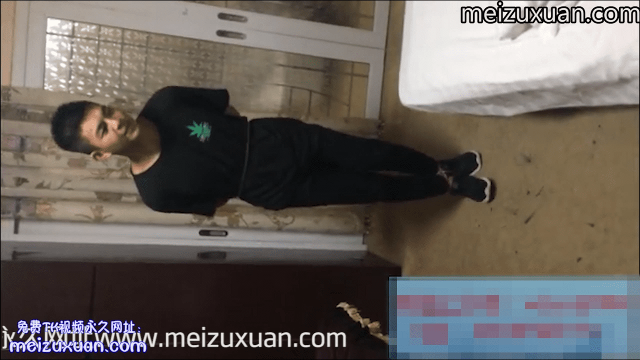 MZB844-黑衣帥哥被撓