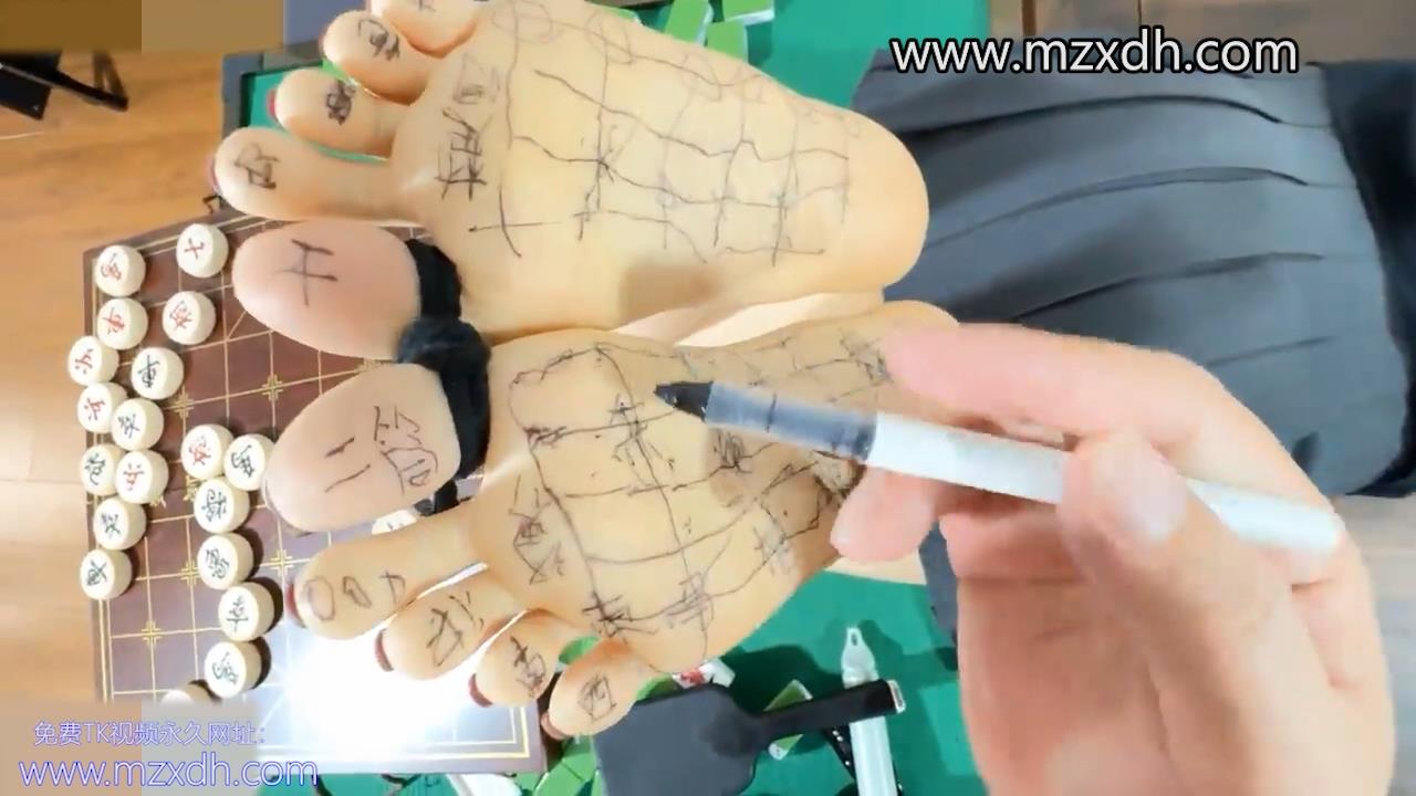 MZG1397-麻将桌腳底撓癢畫畫tk小