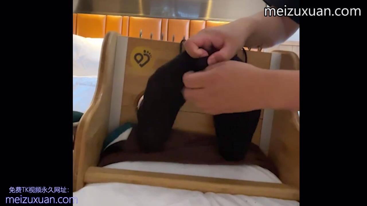 MZB910-怕癢黑襪直男大腳足枷撓