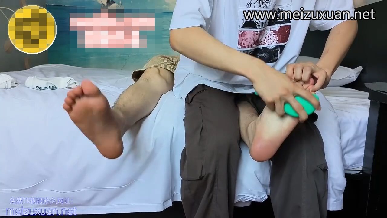 MZB1477-清秀薄肌健身帥哥被撓腳